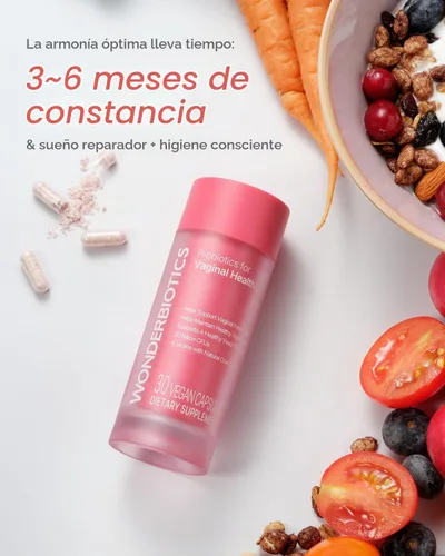 Vista 7 de Probióticos para la salud vaginal para mujeres, equilibrio de pH, levadura, suplemento de control de olores, 20 mil millones de UFC, 6 cepas