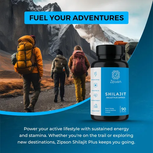 Vista 5 de Shilajit Plus Cápsulas de apoyo energético natural, 90 unidades, con apoyo inmunológico
