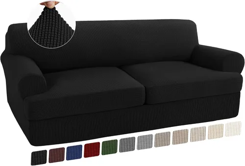 Vista 56 de Turquoize Funda para sillón con cojín en forma de T para sala de estar, funda elástica para sofá, funda suave para sillón, fundas de muebles