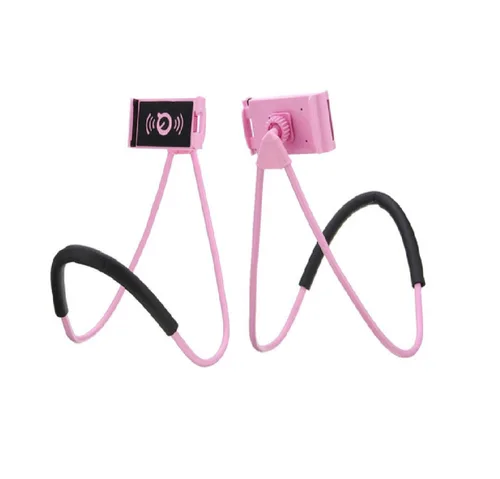 Vista 2 de Soporte Celular, Holder Cuello rosa