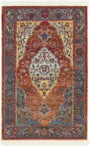 Vista 18 de Unique Loom Baracoa Collection - Alfombra Miramar (2' 2" x 3' 1", Celeste/Azul)