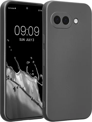 Vista 186 de kwmobile Funda compatible con Google Pixel 9 - Funda protectora delgada de TPU para teléfono - Acabado mate suave - Piedra antigua