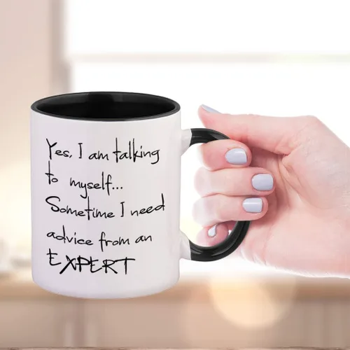 Vista 5 de Taza de café personalizada, texto personalizado en taza de café personalizada, taza personalizable, divertidos regalos personalizados, taza de té