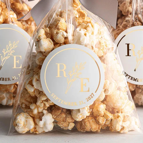 Vista 8 de Pegatinas de invitación de boda personalizadas pegatinas de boda claras Calcomanías de invitación de boda para regalos, tazas, bolsos, golosinas