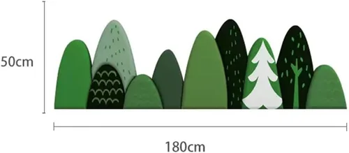 Vista 2 de Adhesivos de pared anticolisión, acolchado de pared de poliuretano, autoadhesivo, paneles de pared 3D, acolchado de pared para habitación