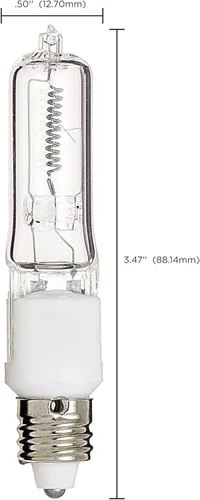 Vista 4 de Foco de luz, S3165, 120V 35W T4 E11, transparente, S3181, 500watts, 120 volts