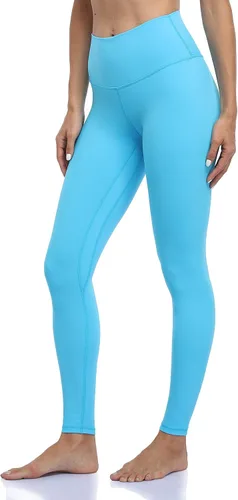 Vista 17 de Colorfulkoala Pantalones de yoga suaves de cintura alta para mujer, leggings de longitud completa Negro
