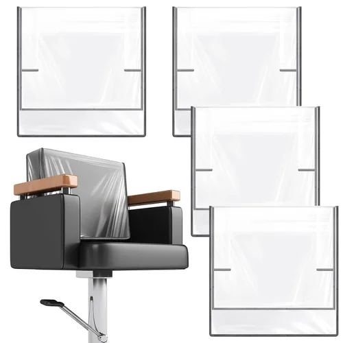 Vista 9 de Hoolerry - 4 fundas para silla de salón, protectores de silla cuadrados