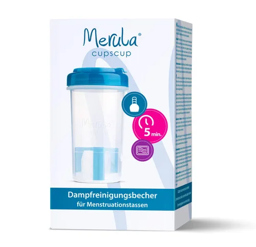 Vista 2 de Merula Taza de limpieza de vapor para microondas Cupscup para tazas menstruales