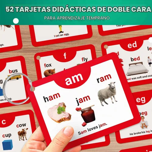 Vista 2 de ABC Learning - Tarjetas flash para niños de 3 a 5 años, tarjetas flash