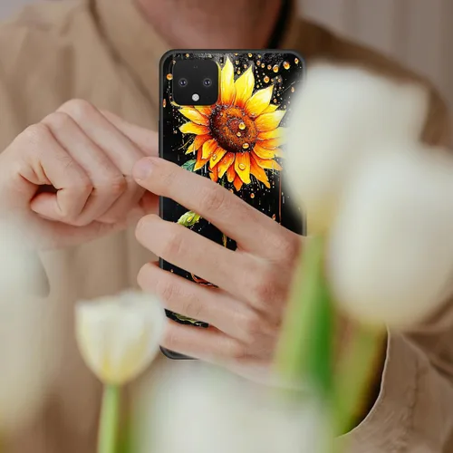Vista 474 de Funda delgada para Google Pixel 4 XL, funda delgada de silicona de TPU suave a prueba de golpes para Google Pixel 4 XL, astronauta Galaxy