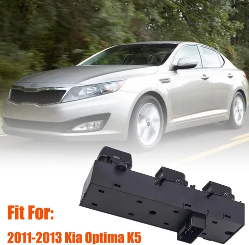 Vista 2 de 93570-2T000 Interruptor de elevalunas eléctrico delantero izquierdo Control lateral del conductor, auto dual Compatible with 2010 2011 2012 2013