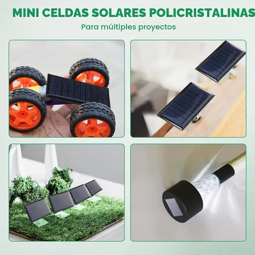 Vista 6 de Retisee 30 piezas de paneles solares pequeños mini células solares