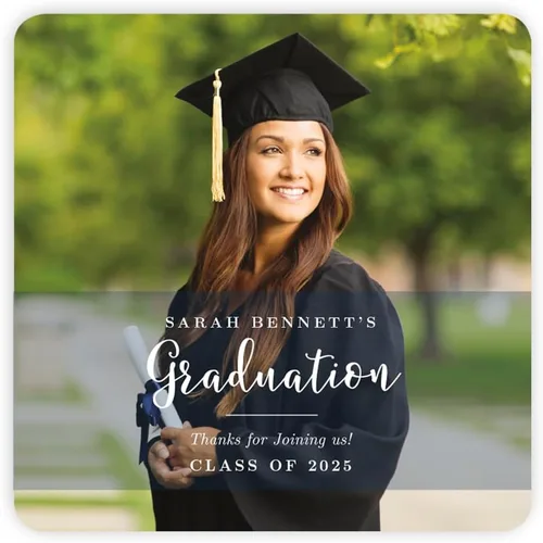Vista 25 de Andaz Press Colección de graduación personalizada con fotos, etiquetas de gota de chocolate para besos, paquete de 216, imagen personalizada