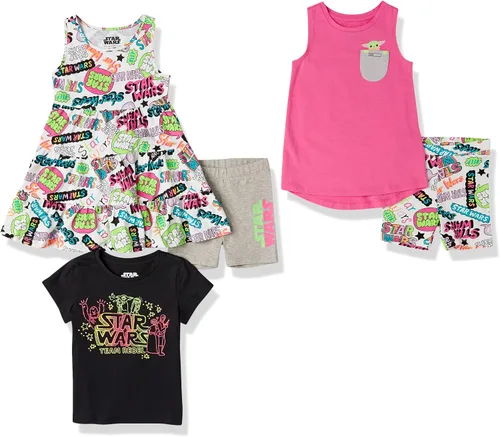 Vista 46 de Amazon Essentials Disney Marvel Star Wars Frozen Conjunto de ropa de mezcla y combinación de princesa para niñas y niños pequeños