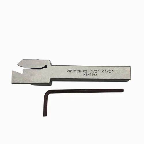 Vista 6 de 1/2" 3/8" Juego de soporte de ranurado y separación para torno indexable con 10 piezas de insertos de carburo de corte GTN- SP200 para herramienta