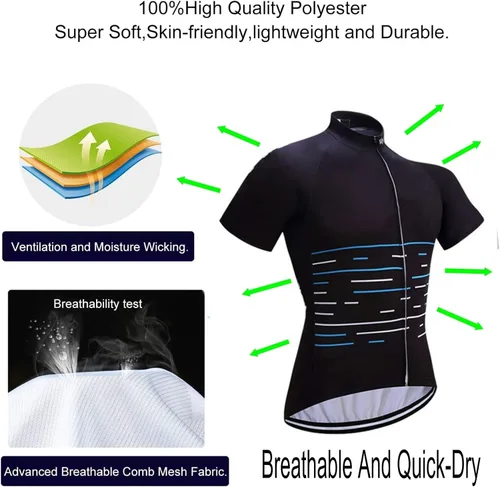 Vista 4 de Juego de camiseta de ciclismo World Tour Pro Team 2023 para hombre, transpirable, camiseta de bicicleta MTB, kits cortos de gel