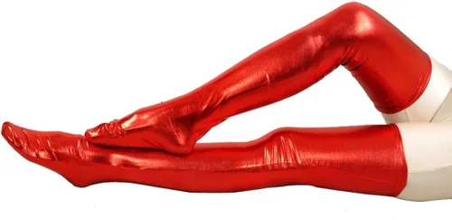 Vista 2 de Seeksmile Calcetín ajustado unisex de elastano metálico brillante