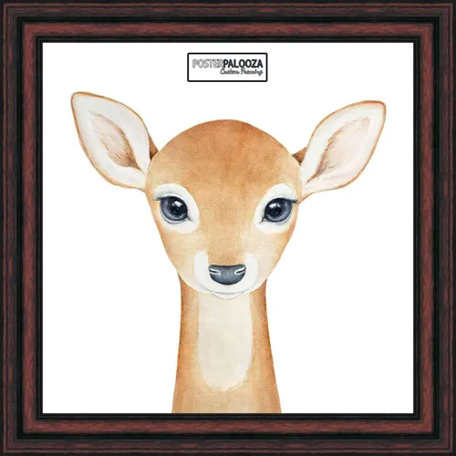 Vista 3 de Poster Palooza 3x3 Inch Traditional Cherry Complete Wood Square Picture Frame with UV Acrylic Plexiglass, Foam Board Backing & Hardware Included