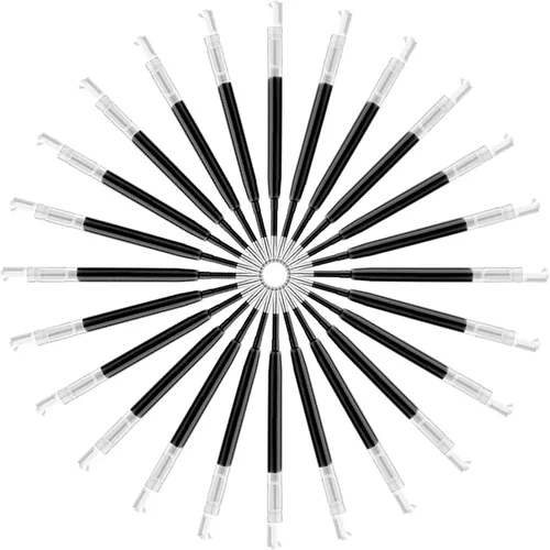 Vista 4 de DunBong G2 - Recambios de tinta de gel, para bolígrafos de gel retráctiles, bolígrafos de tinta de gel, punta fina de 0.020 in, paquete de 5 (negro)