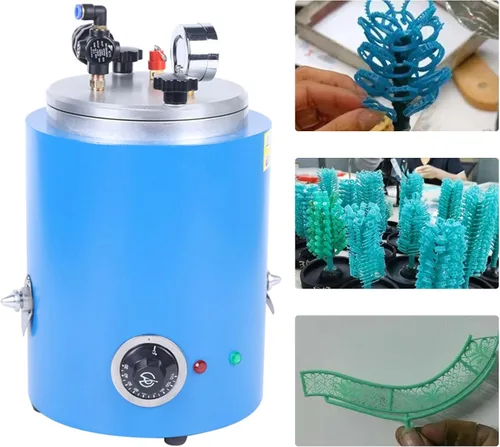 Vista 3 de Inyector de cera de 2.2L, máquina de inyector de cera de 500W, Máquina de fundición de cera de temperatura ajustable 86.0 °F-230.0 °F, Máquina