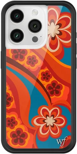 Vista 38 de Wildflower - Fundas compatibles con Apple iPhone 15 Pro Protector de goma negro, certificado de prueba de caída de 4 pies, propiedad de mujeres