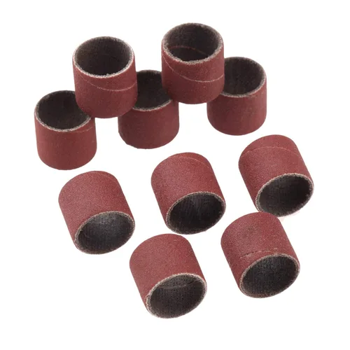 Vista 2 de 100 unids bandas de lijado 320 grit tambores mangas para DREMEL herramientas rotativas 4.7 in Polishing sand sleeve accessories, durable abrasive
