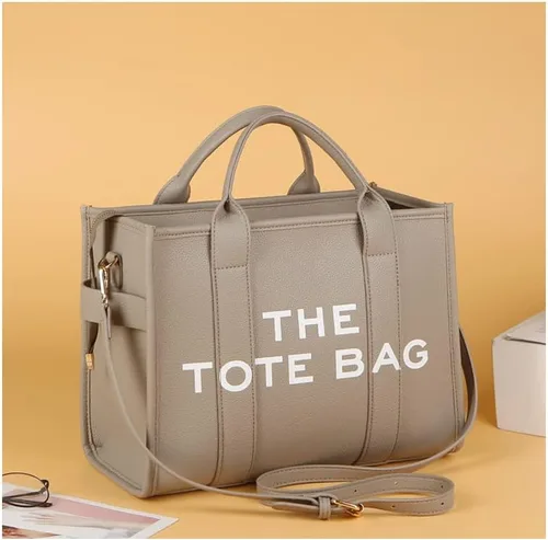 Vista 5 de NEGBIU The Tote Bag para mujer, bolso de mano de piel sintética, hombro, bandolera o bolsa con asa para el trabajo, la escuela
