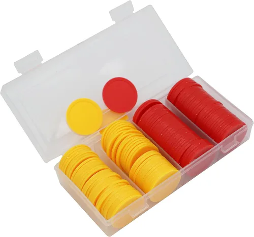 Vista 13 de Caja de 1.37 pulgadas de 120 monedas de conteo para fichas de póquer y monedas de juego (negro, 1.37 pulgadas)