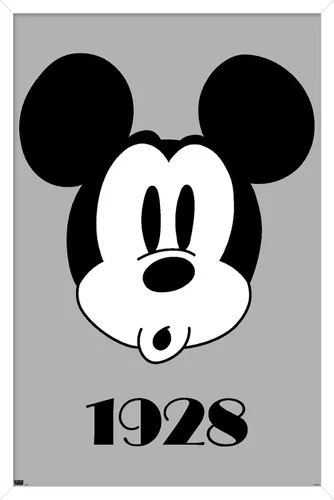 Vista 13 de Trends International Disney Mickey Mouse - Póster de pared con diseño de cara, 22.4 pulgadas de largo x 14.7 pulgadas, versión enmarcada en madera