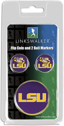 Vista 3 de LinksWalker Flip Decision Challenge Coin con 2 marcadores de pelota de golf Paquete de regalo de golfista