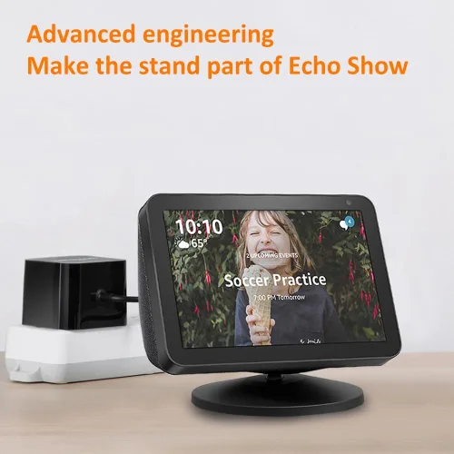 Vista 6 de AutoSonic Soporte compatible con Echo Show 5 y 8 (1ª generación y 2ª generación) Accesorios hechos para Echo Alexa Giratorio e inclinable