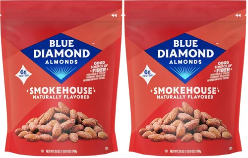 Vista 19 de Blue Diamond Almendras tostadas al horno con sabor a chocolate oscuro, bolsa resellable de 25 onzas, paquete de 1
