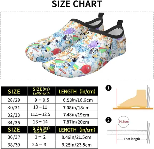 Vista 6 de NZHMZJK Zapatos de agua para niños y niñas, calcetines acuáticos de secado rápido, para natación, playa, yuga, ejercicio, deporte, piscina, camping