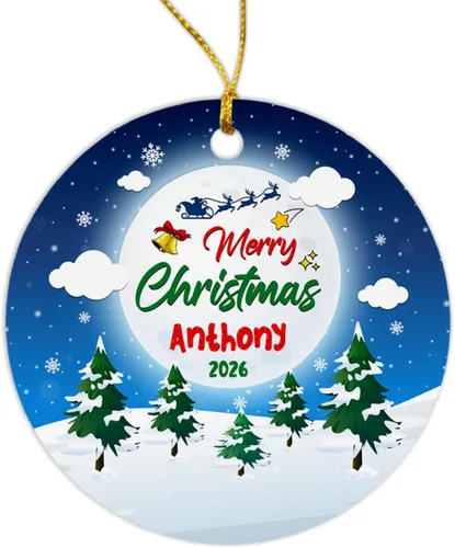 Vista 13 de Adorno de Navidad personalizado, adorno de Navidad personalizado para hijo/hija, recuerdos de vacaciones para padres y bebés