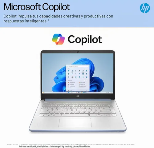 Vista 5 de HP Ultrabook 14 - Computadora portátil para estudio y hogar 2025, MS Office + Windows 11 Pro, CPU Intel de cuatro núcleos, 16 GB de RAM y 628 GB