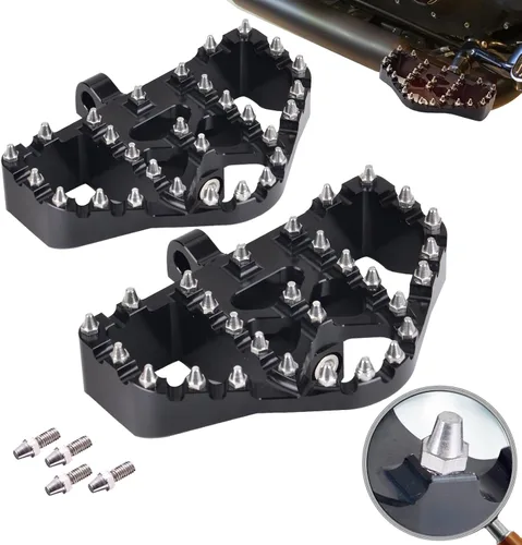 Vista 11 de Pisos Amplios para Motocicleta para Conductor y Pasajero Estriberas Frontales y Traseras para Harley Touring, Electra Glide, Road Glide, Road