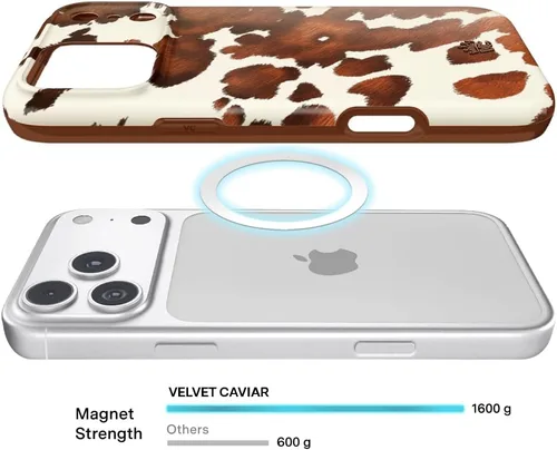 Vista 583 de VELVET CAVIAR Funda para iPhone 15, compatible con MagSafe, probada contra caídas de 10 pies, fundas protectoras de diseño, leopardo color rosa