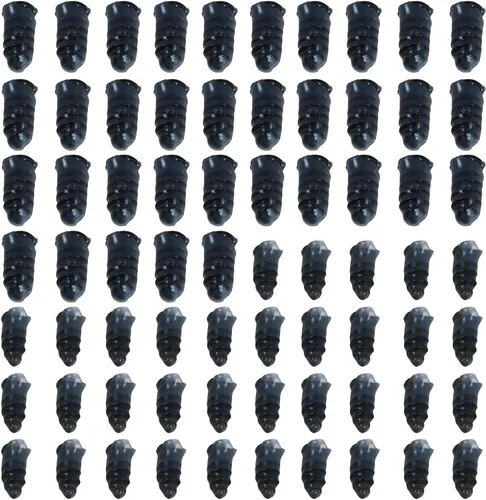Vista 2 de New 70-Piece Screw in Tire Plugs, Self Screw in Tire Repair Plugs, Works on Cars Trucks ATVs Motorcycles Bicycles, Small: 11.7x5.3mm, Large