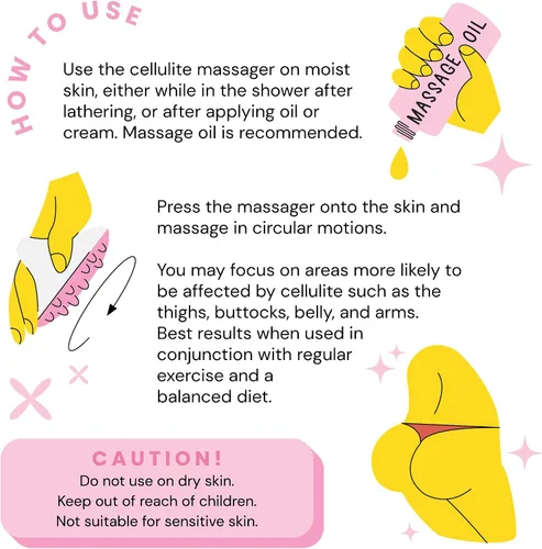 Vista 4 de Guante cepillo masajeador para celulitis - Eliminador anticelulítico - Reduce la celulitis - Cepillo para celulitis - Elimina la celulitis - Cura