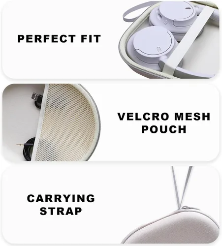 Vista 4 de Funda para auriculares compatible con JBL Tune 510BT 520BT 720BT 770NC 670NC, Live 680NC 460NC 670NC 770NC, auriculares Sony WH-CH720N WH-CH520