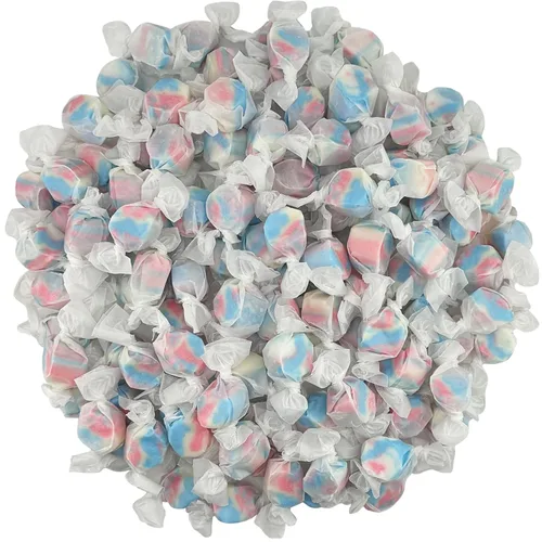 Vista 4 de Variedad de caramelos gourmet de agua salada (Patriótico americano rojo blanco azul, 1 libra)