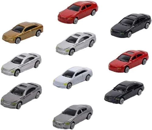Vista 2 de 10pcs HO Escala Modelo Vehículo Coche 1:87 Arquitectura Modelo Tren
