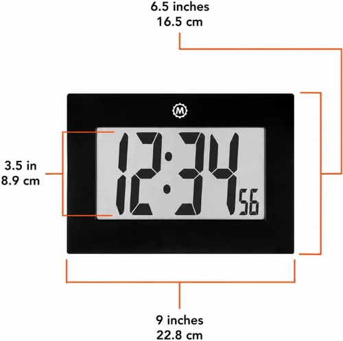 Vista 5 de Marathon cl030064p Reloj de dígitos Digital Frame grande