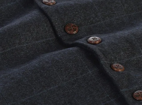 Vista 76 de Gioberti Chaleco de tweed formal de 6 botones para hombres