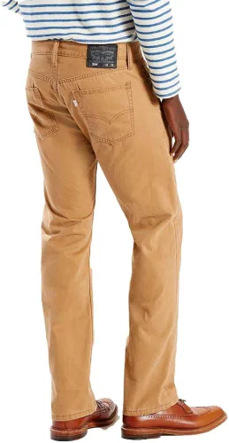 Vista 3 de Levi's 514 - Jeans de corte recto para hombre, Caraway - Sarga suave lavada
