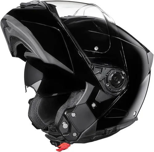 Vista 6 de Daytona Helmets Glide - Casco modular de motocicleta – Casco de motocicleta abatible aprobado por DOT – Casco de motocicleta de cara completa listo
