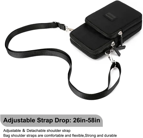 Vista 4 de JANKS Bolsos cruzados pequeños para mujer, mini monederos para teléfono celular, bolso de hombro