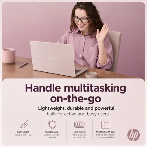 Vista 8 de HP Laptop para negocios y hogar, 8 GB de RAM, procesador Intel, Microsoft Office 365 1 año, SSD de 64 GB, Windows 11 Home Sin mouse, respuesta
