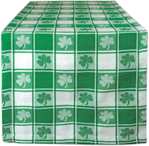 Vista 14 de DII Juego de manteles individuales reversibles de la colección del Día de San Patricio, 13 x 19, herradura de trébol, 4 piezas